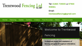 What Trentwoodfencingoxfordshire.co.uk website looked like in 2017 (6 years ago)