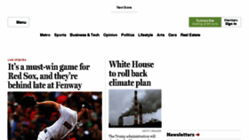 What Thebostonglobe.com website looked like in 2017 (6 years ago)