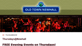What Thursdaysatnewhall.com website looked like in 2017 (6 years ago)