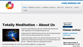What Totallymeditation.com website looked like in 2017 (6 years ago)
