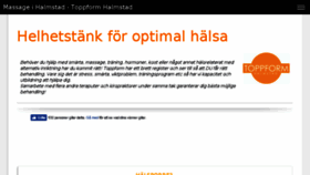 What Toppformhalmstad.se website looked like in 2017 (6 years ago)