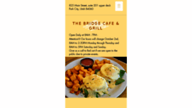 What Thebridgecafeandgrill.com website looked like in 2017 (6 years ago)