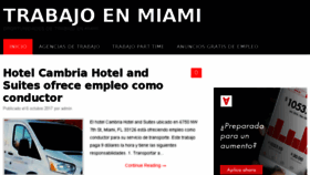 What Trabajoenmiami.com website looked like in 2017 (6 years ago)