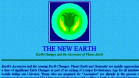 What Thenewearth.org website looked like in 2017 (6 years ago)