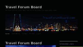 What Travelforumboard.com website looked like in 2017 (6 years ago)
