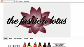 What Thefashionlotus.com website looked like in 2017 (6 years ago)
