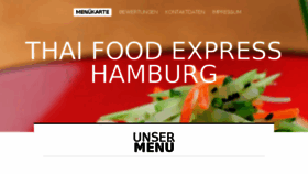 What Thaifoodexpress.de website looked like in 2017 (6 years ago)