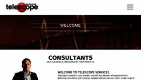What Telescopeservices.se website looked like in 2017 (6 years ago)