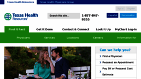 What Txhealth.org website looked like in 2017 (6 years ago)