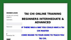What Taichionlinetraining.com website looked like in 2017 (6 years ago)