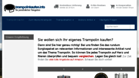What Trampolinkaufen.info website looked like in 2017 (6 years ago)