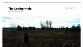 What Thelovingninja.com website looked like in 2017 (6 years ago)