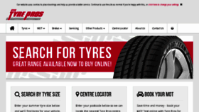 What Tyrepros.co.uk website looked like in 2017 (6 years ago)