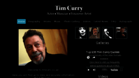 What Timcurry.co.uk website looked like in 2017 (6 years ago)
