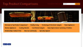 What Topproductcomparisons.com website looked like in 2017 (6 years ago)
