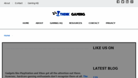 What Thinkgaming.org website looked like in 2017 (7 years ago)