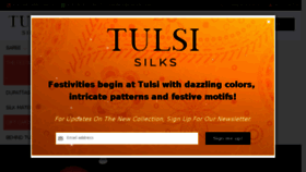 What Tulsisilks.co.in website looked like in 2017 (6 years ago)