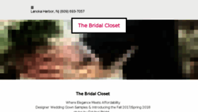 What Thebridalcloset.net website looked like in 2017 (6 years ago)