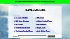 What Teamelevate.com website looked like in 2017 (6 years ago)