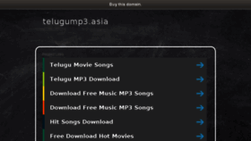 What Telugump3.asia website looked like in 2017 (6 years ago)