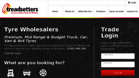 What Treadsetters.co.uk website looked like in 2017 (6 years ago)