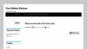 What Thekibblekitchen.com website looked like in 2017 (6 years ago)
