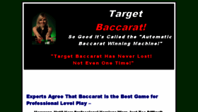 What Targetbaccarat.com website looked like in 2017 (6 years ago)