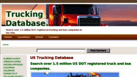 What Truckingdatabase.com website looked like in 2017 (6 years ago)