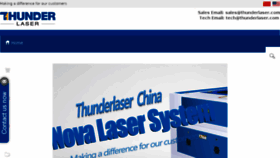 What Thunderlaser.com website looked like in 2017 (6 years ago)