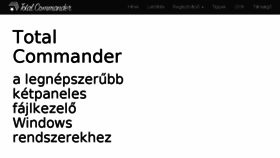 What Totalcommander.hu website looked like in 2017 (7 years ago)