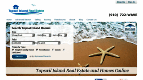 What Topsailislandrealestate.com website looked like in 2017 (6 years ago)