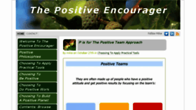 What Thepositiveencourager.global website looked like in 2017 (6 years ago)