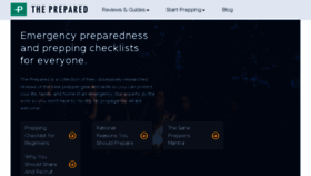 What Theprepared.com website looked like in 2017 (6 years ago)