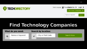 What Techdirectory.io website looked like in 2017 (8 years ago)
