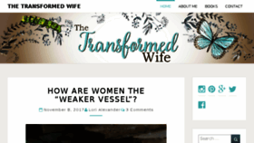 What Thetransformedwife.com website looked like in 2017 (6 years ago)