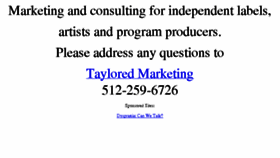 What Tayloredmktg.com website looked like in 2017 (6 years ago)