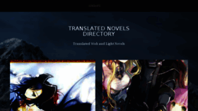 What Translatednovels.com website looked like in 2017 (6 years ago)