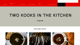 What Twokooksinthekitchen.com website looked like in 2017 (6 years ago)