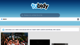 What Tubidy.blog website looked like in 2017 (6 years ago)