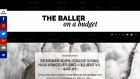 What Theballeronabudget.com website looked like in 2017 (6 years ago)