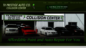 What Txprestigeauto.com website looked like in 2017 (6 years ago)