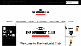 What Thehedonistclub.co.uk website looked like in 2017 (6 years ago)
