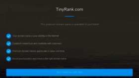 What Tinyrank.com website looked like in 2017 (6 years ago)