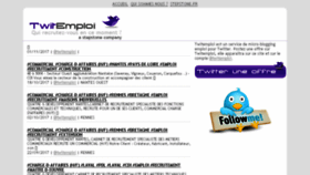 What Twitemploi.fr website looked like in 2017 (6 years ago)