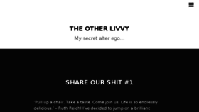What Theotherlivvy.com website looked like in 2017 (6 years ago)