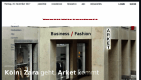 What Textilwirtschaft.de website looked like in 2017 (6 years ago)