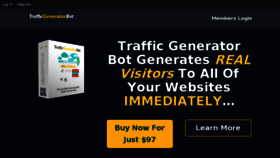 What Trafficgeneratorbot.com website looked like in 2017 (6 years ago)