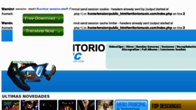 What Territoriomusic.com website looked like in 2011 (12 years ago)