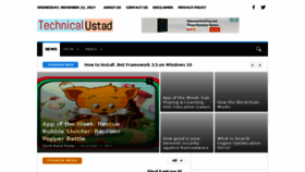 What Technicalustad.com website looked like in 2017 (6 years ago)