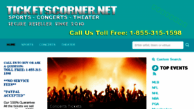 What Ticketscorner.net website looked like in 2017 (6 years ago)